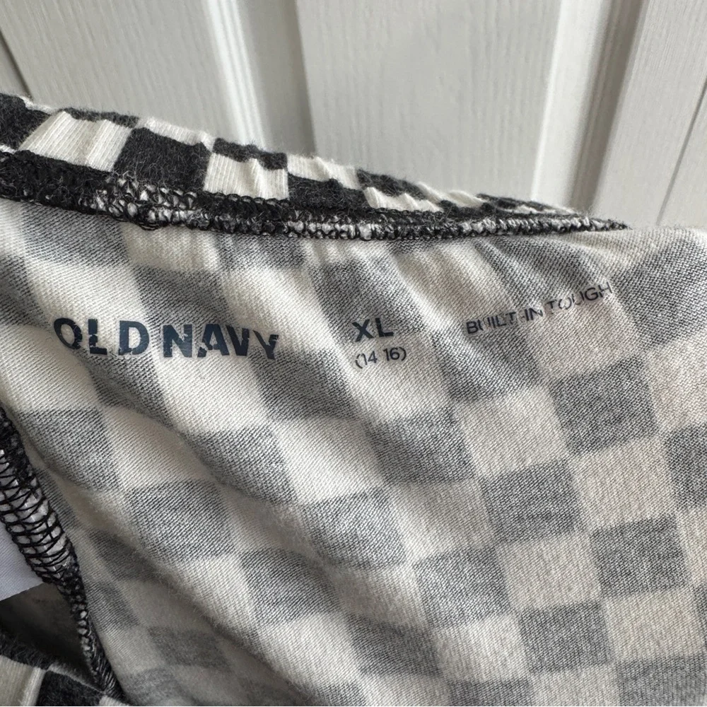 Old Navy lot of 3 leggings size‎ XL 14-16 flower checkered
